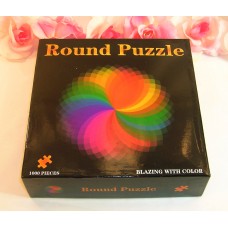 Jigsaw Puzzle 1000 Pieces Blazing With Color Round Puzzle